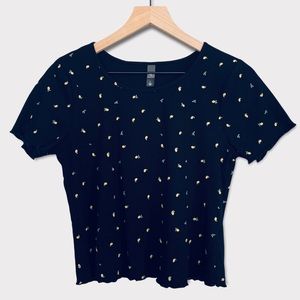 Alya Lemon Black T-Shirt